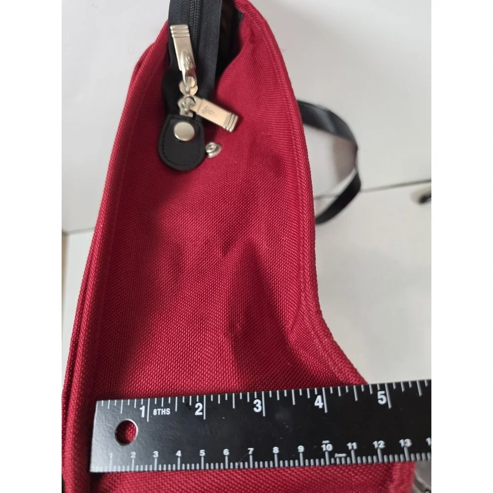 Ricardo Beverly Hills Carry On Bag Luggage Tote Messenger Shoulder Crossbody Red